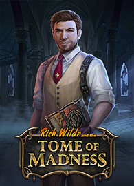 Rich Wilde and the Tome of Madness slot game poster